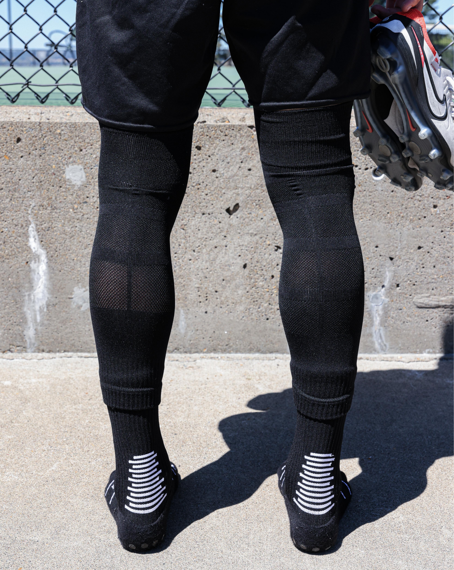 SL FLEX Sock Sleeve Black Back View Standing