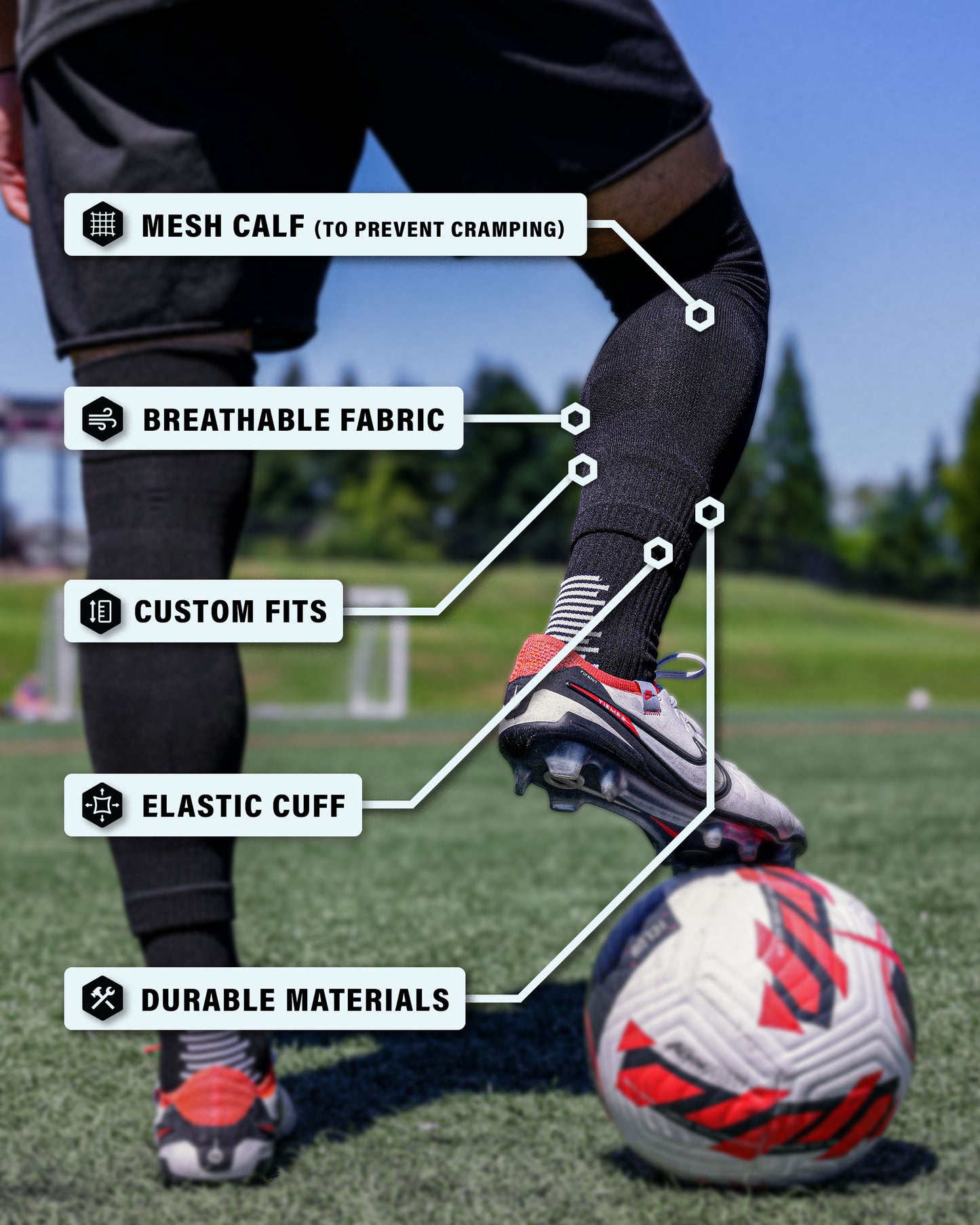 SL FLEX Sock Sleeve Black Features