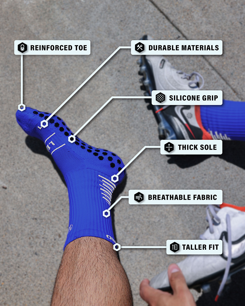 SL PRO Grip Socks Blue Features