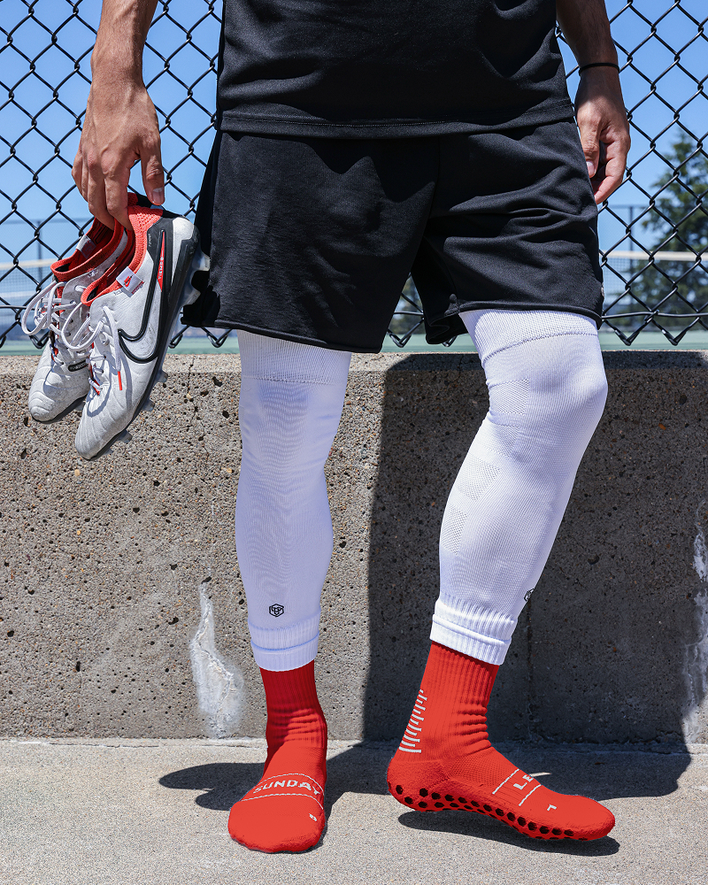 SL PRO Grip Socks Red While Standing