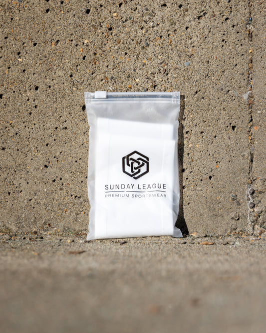 SL VISE Shin Guard Straps White in Packaging