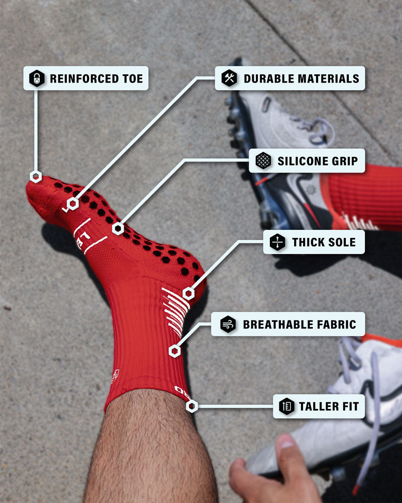 SL PRO - Grip Socks Red