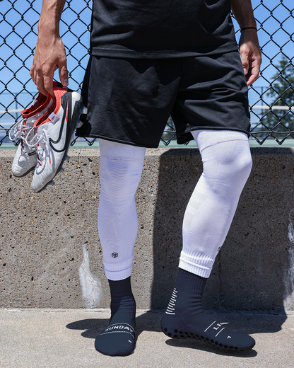 SL PRO Grip Socks Navy While Standing