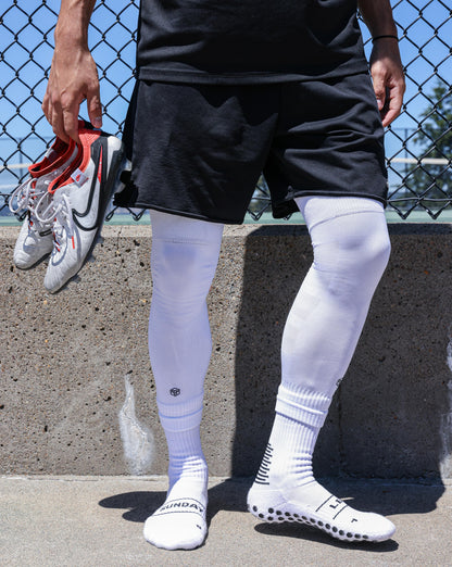 SL PRO Grip Socks White While Standing