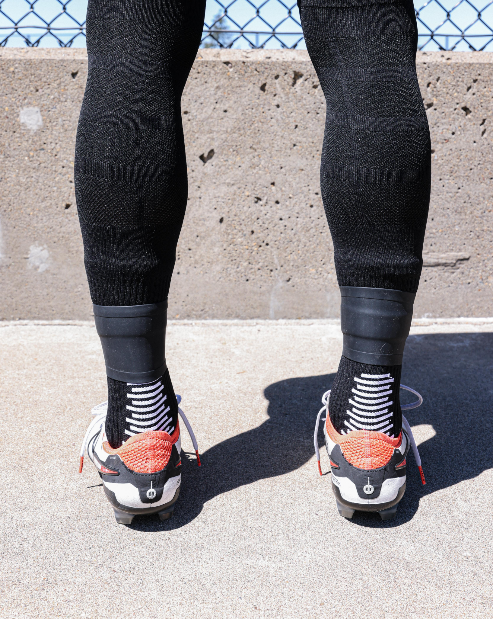 SL VISE Shin Guard Straps Black On Back View