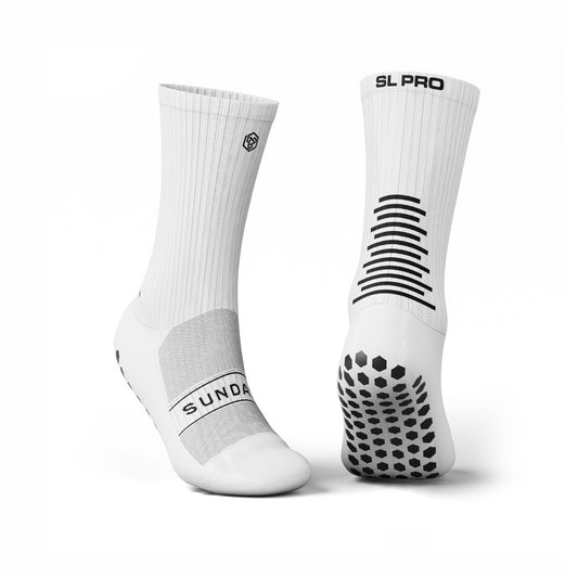 SL PRO - Grip Socks White